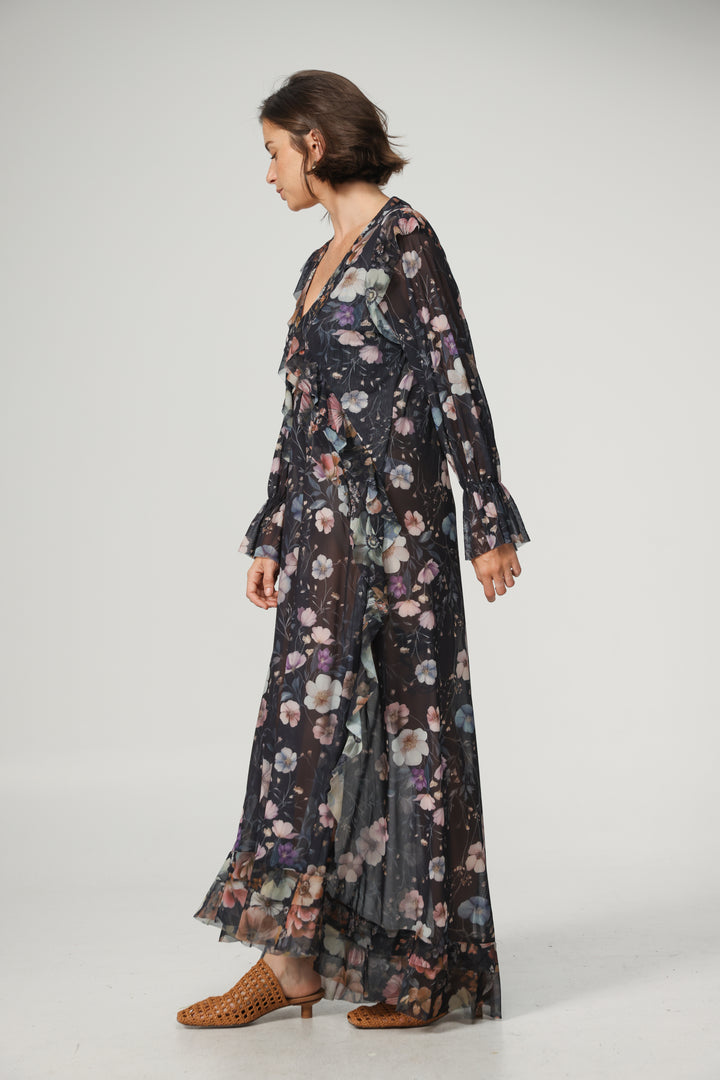 Swear Dark Floral Dress