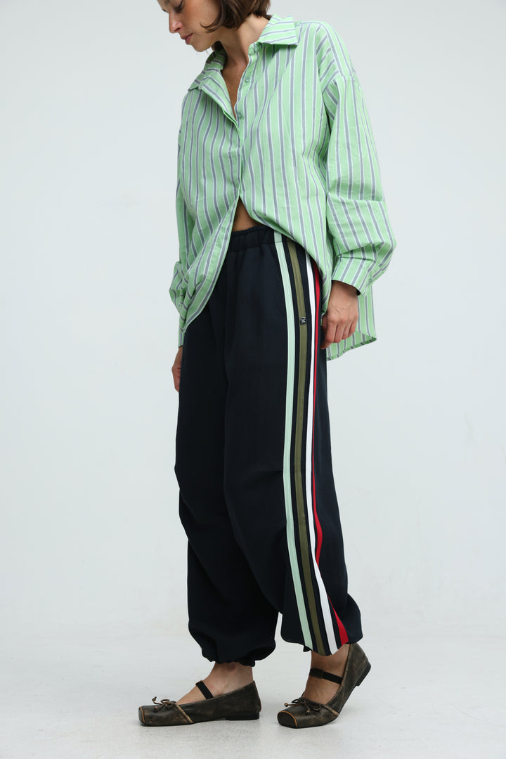 Side Stripes Navy Joggers