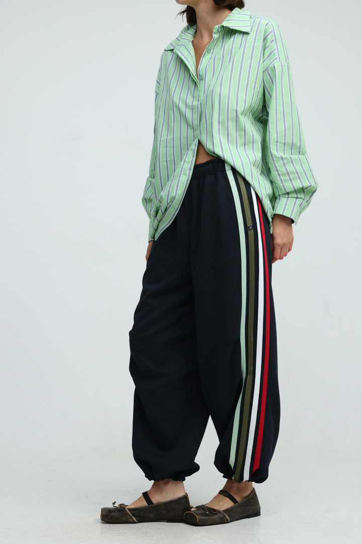 Side Stripes Navy Joggers