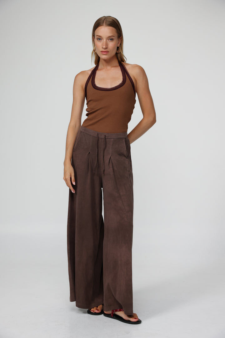 Lips Brown Tank