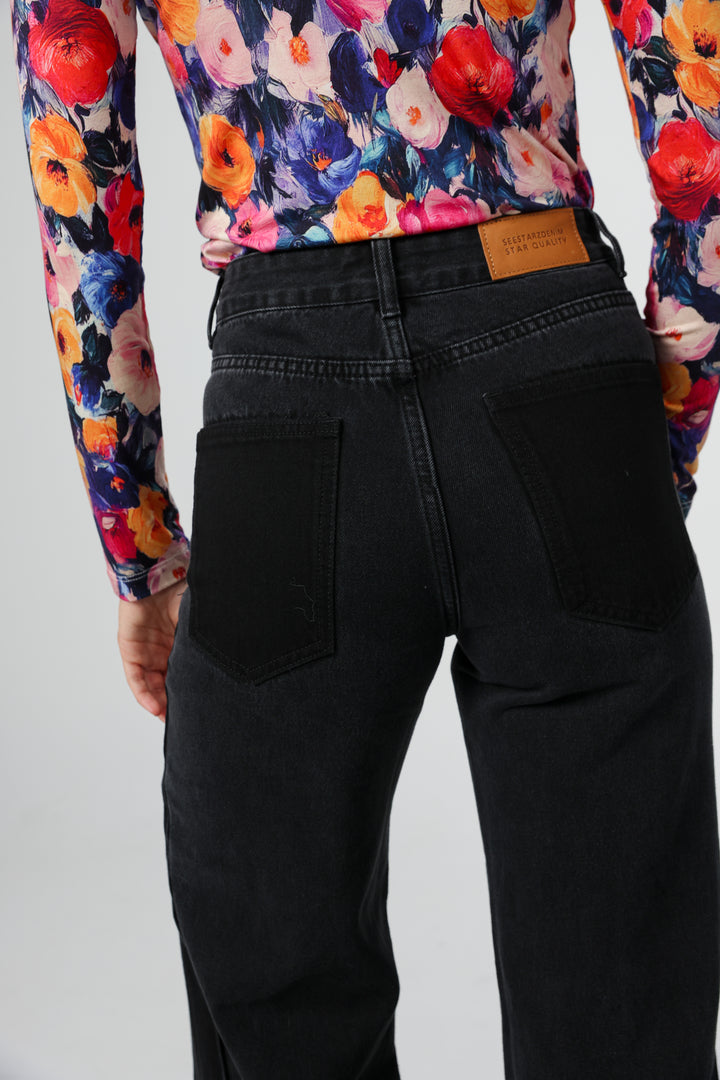 Star 501 Black Mix Wide Denim