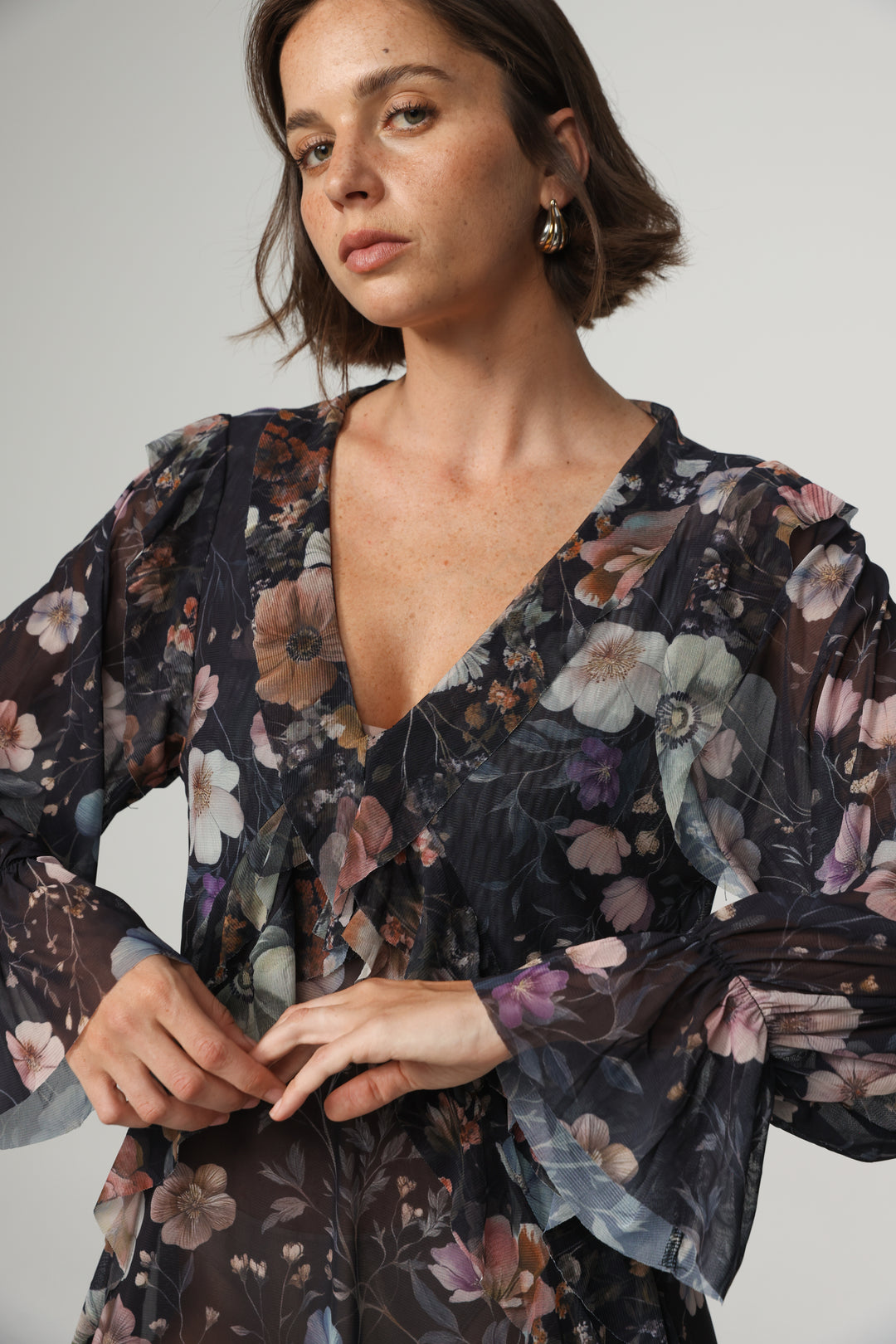 Swear Dark Floral Dress