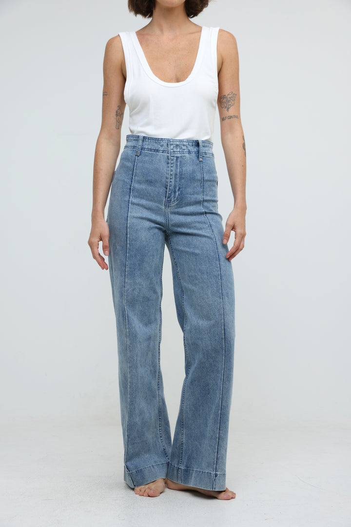Star 502 Washed Light Blue Denim