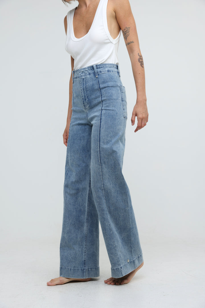 Star 502 Washed Light Blue Denim