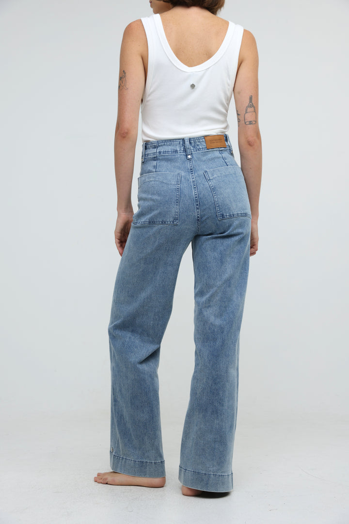 Star 502 Washed Light Blue Denim