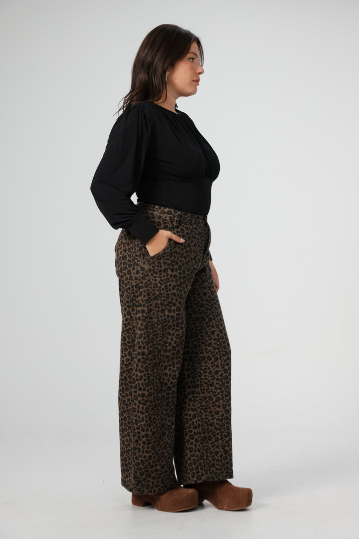 ג'ינס מנומר מידה L Star 123 Leopard Denim 