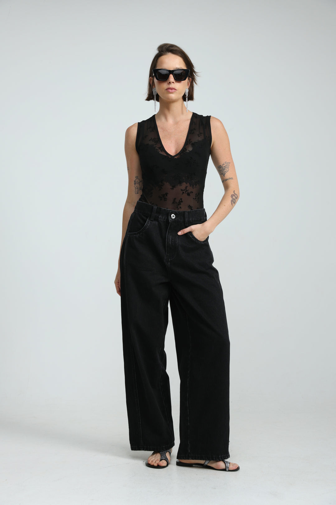 Hype Black Bodysuit
