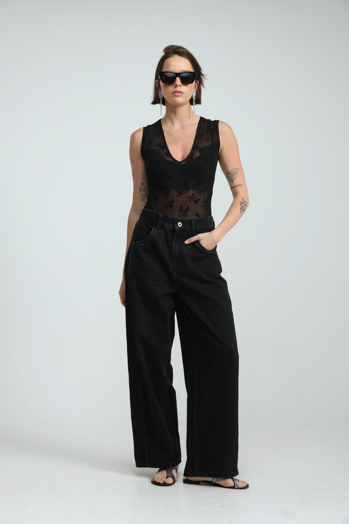 Hype Black Bodysuit