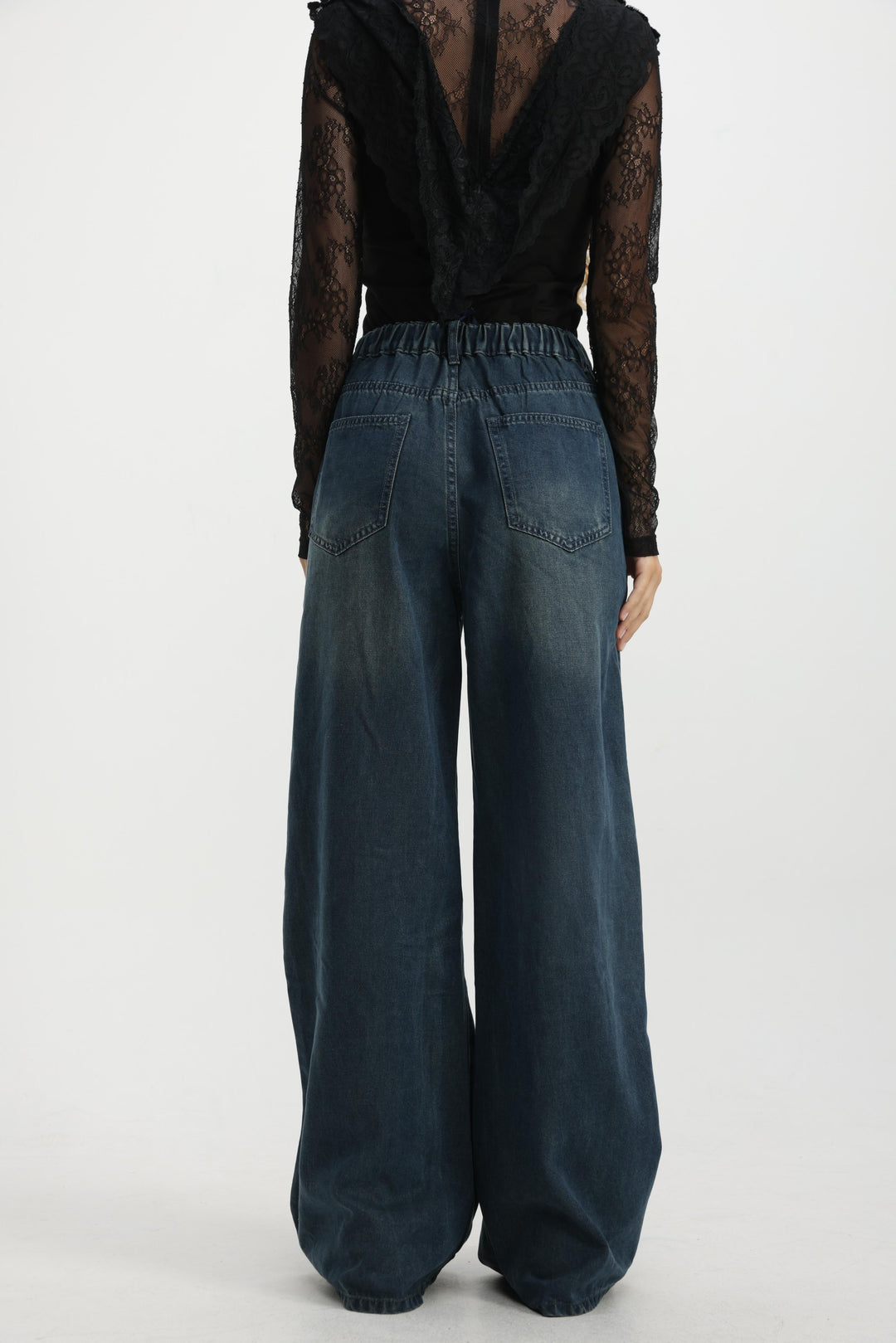 Honey Dark Blue Panel Denim