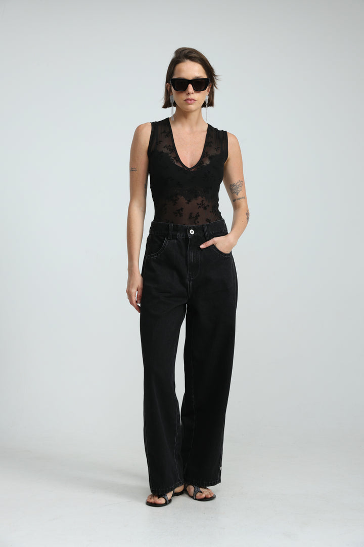 Hype Black Bodysuit