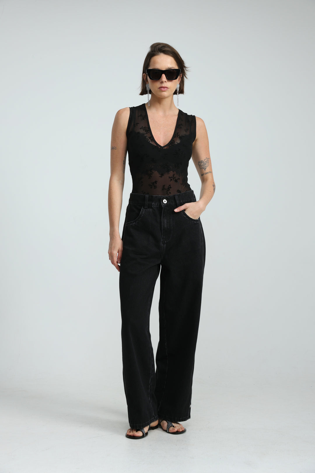 Hype Black Bodysuit