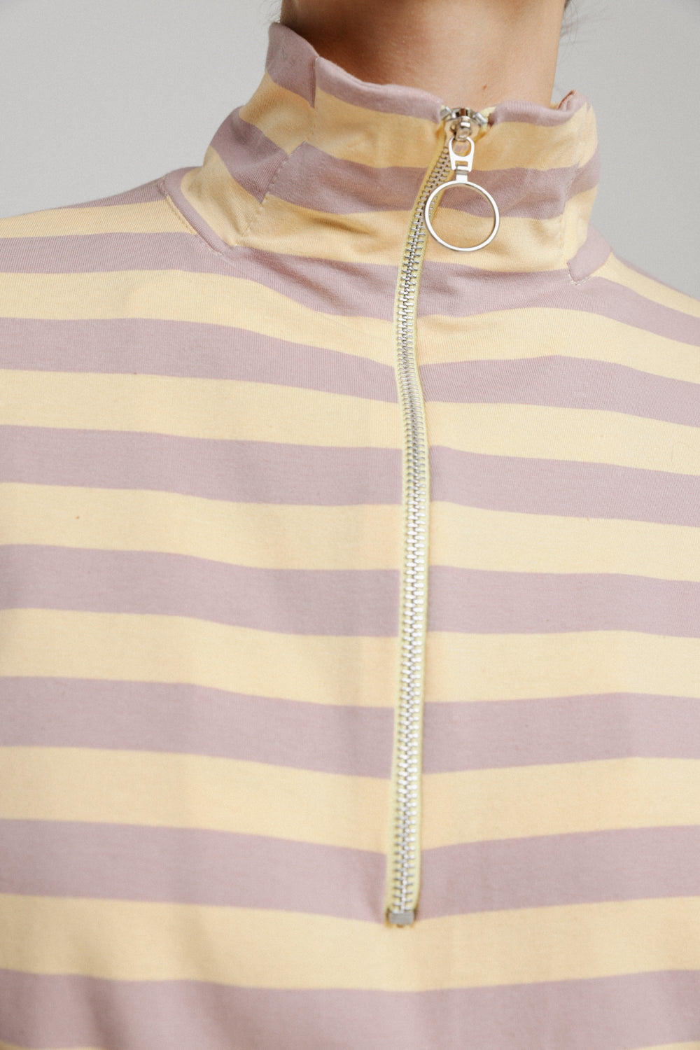 Adam Lilac Striped Polo