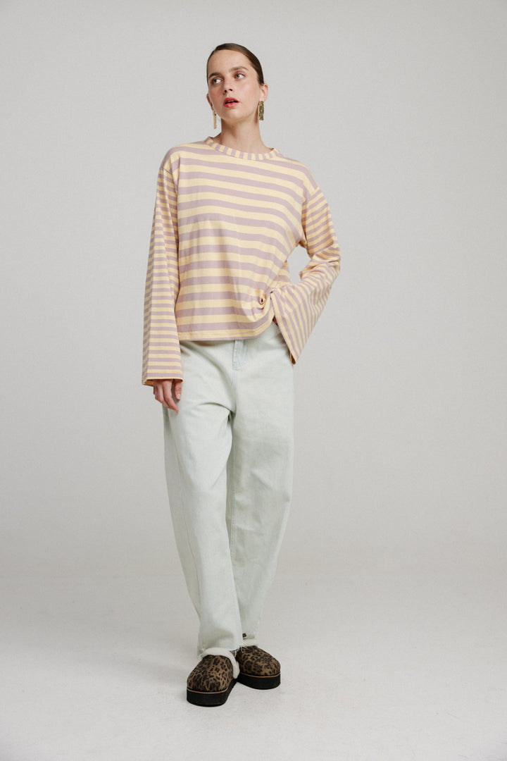 Rock Lilac Mixed Striped Shirt