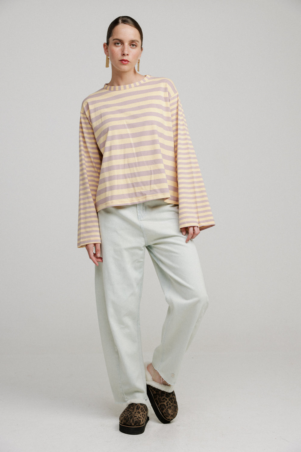 Rock Lilac Mixed Striped Shirt