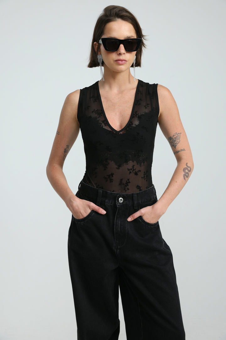 Hype Black Bodysuit