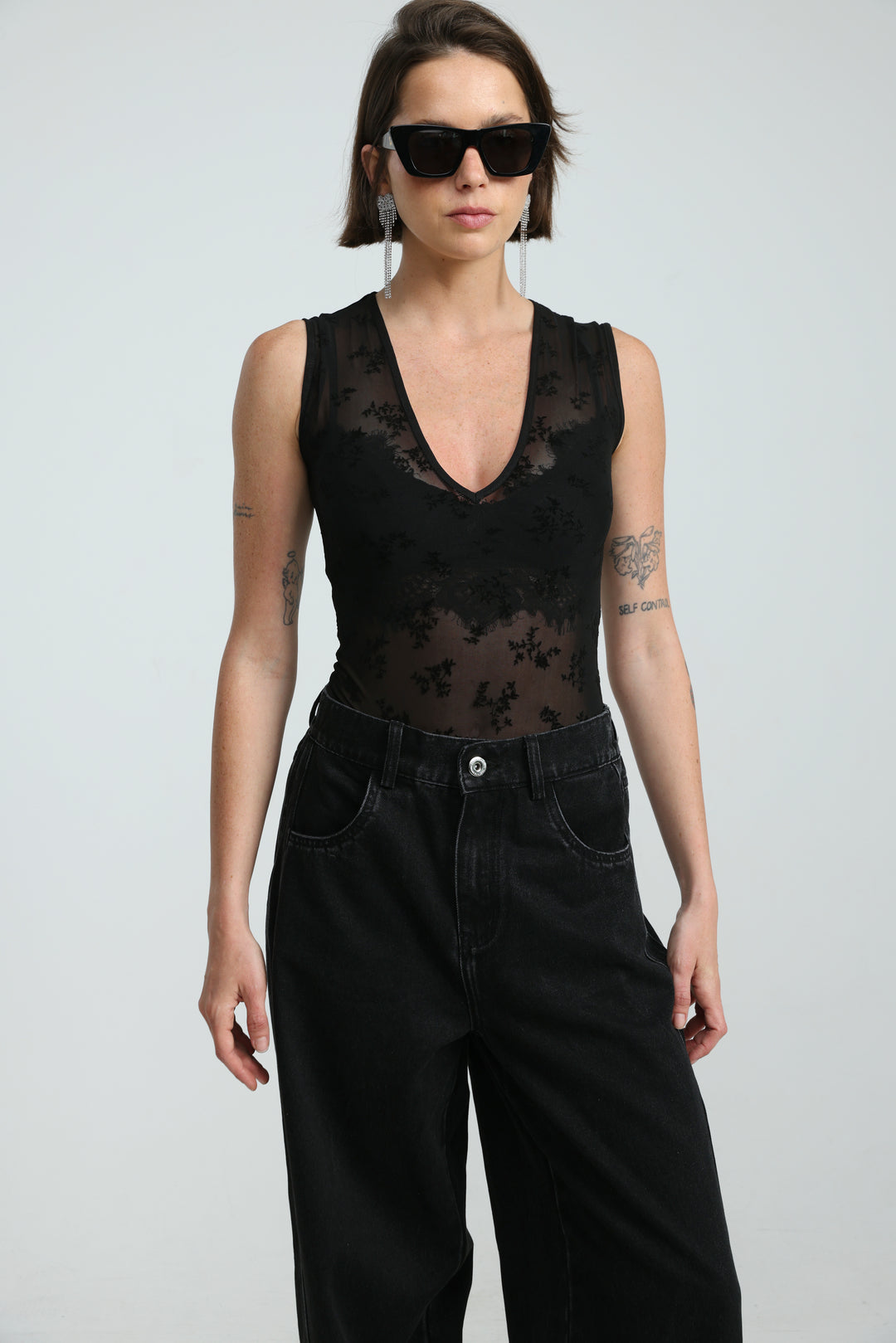 Hype Black Bodysuit