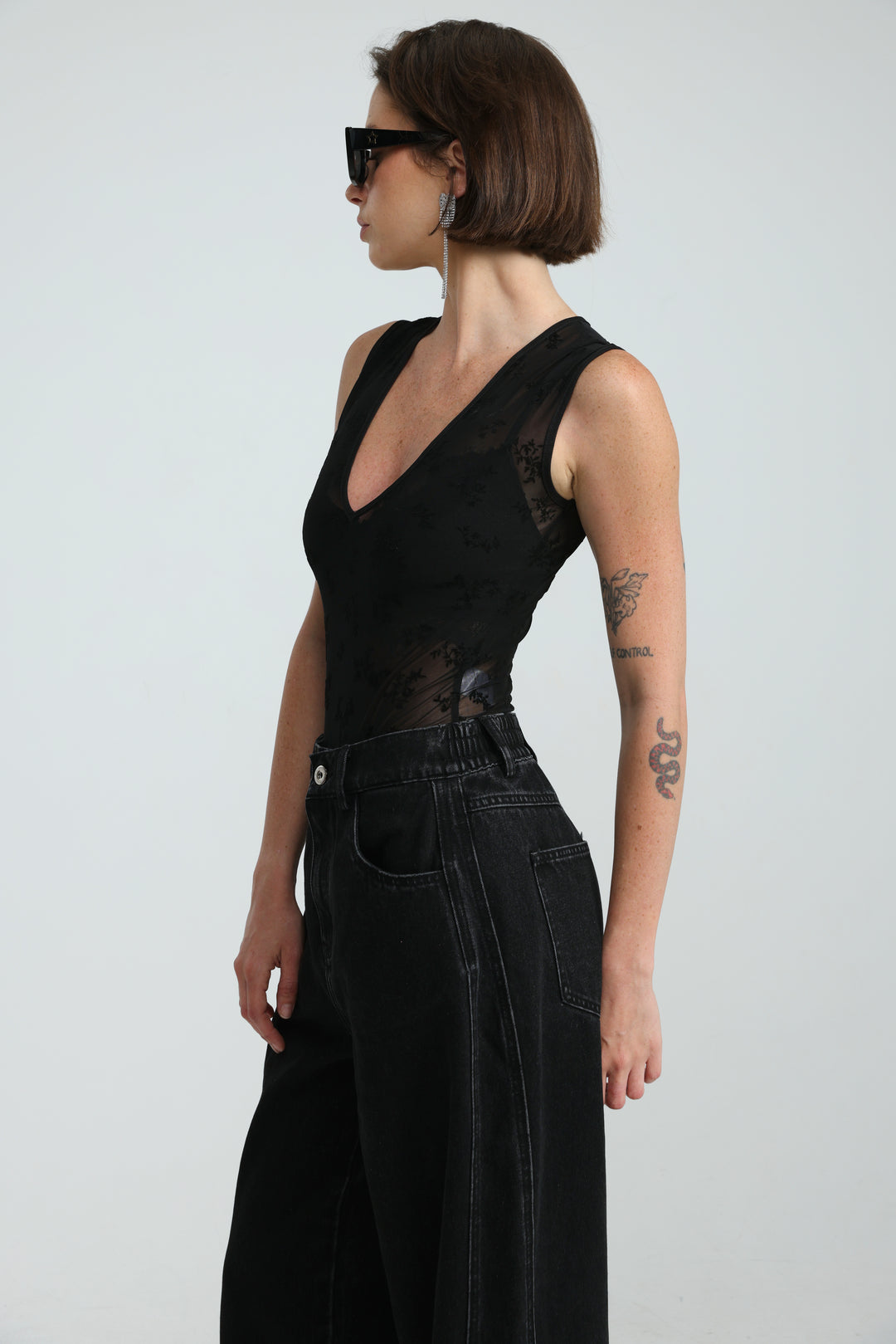Hype Black Bodysuit