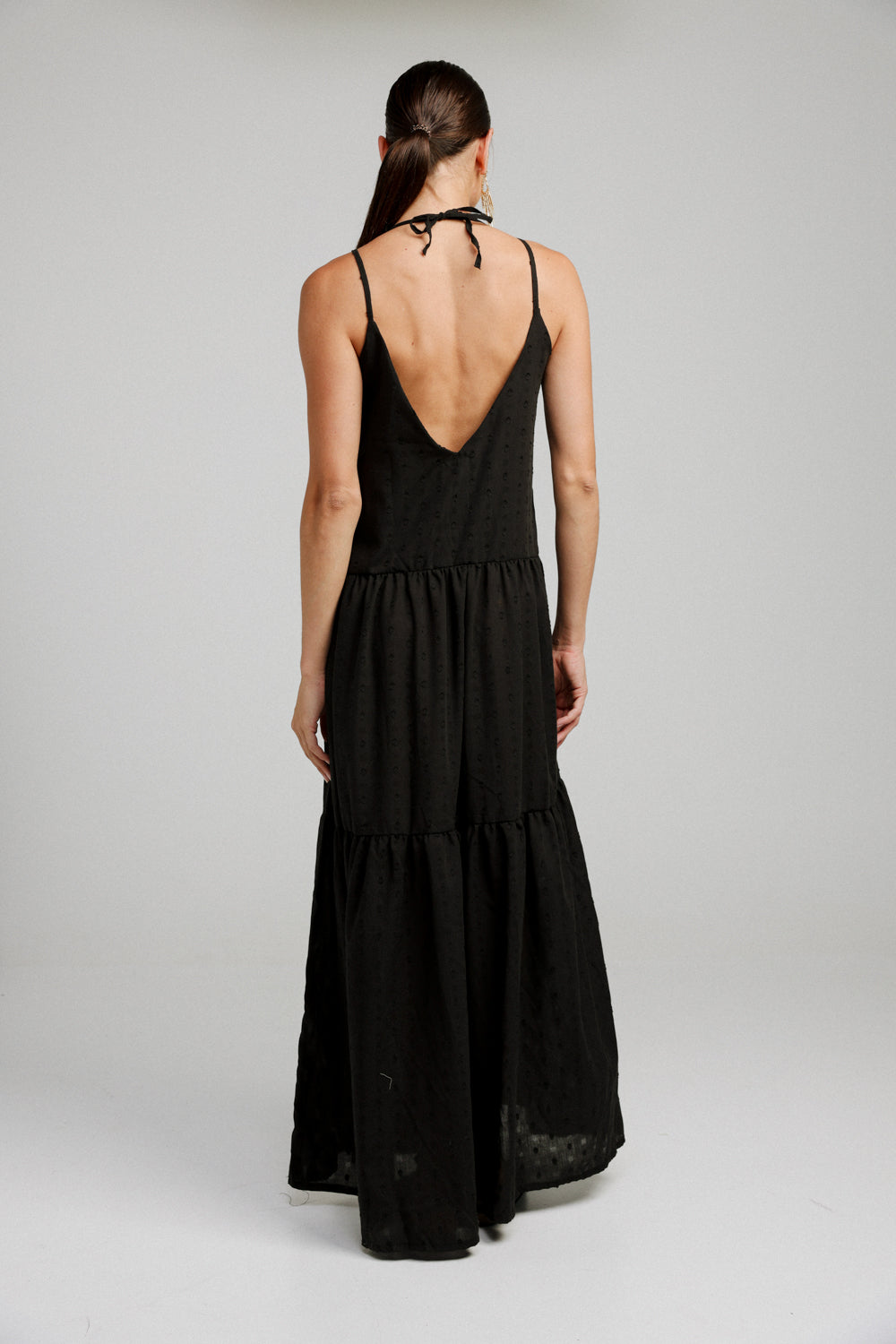 Crete Black Maxi Dress