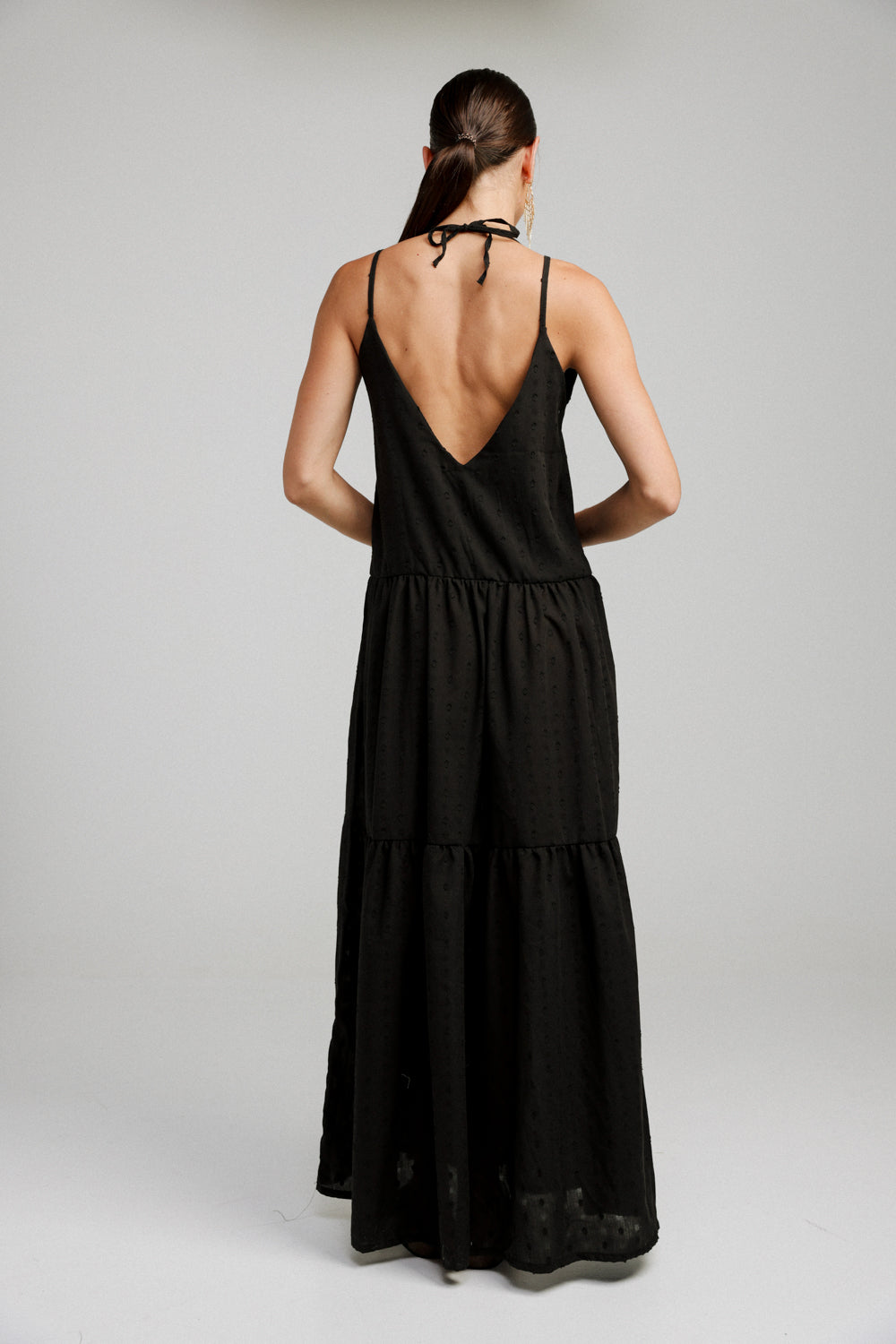 Crete Black Maxi Dress