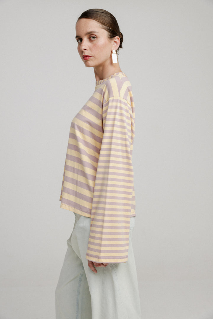 Rock Lilac Mixed Striped Shirt