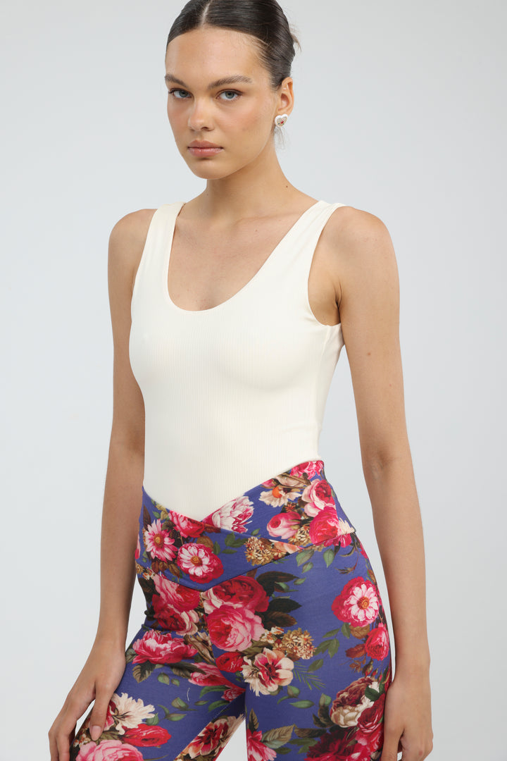 Solara Cream Rib Bodysuit