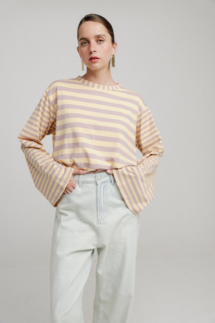 Rock Lilac Mixed Striped Shirt