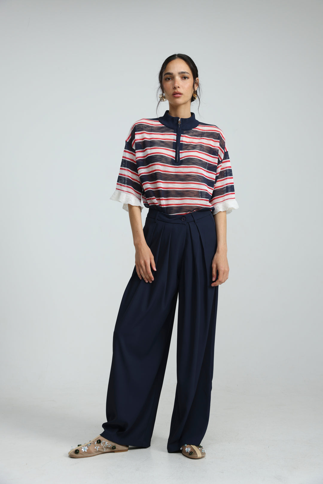 Todi Navy Bottoms