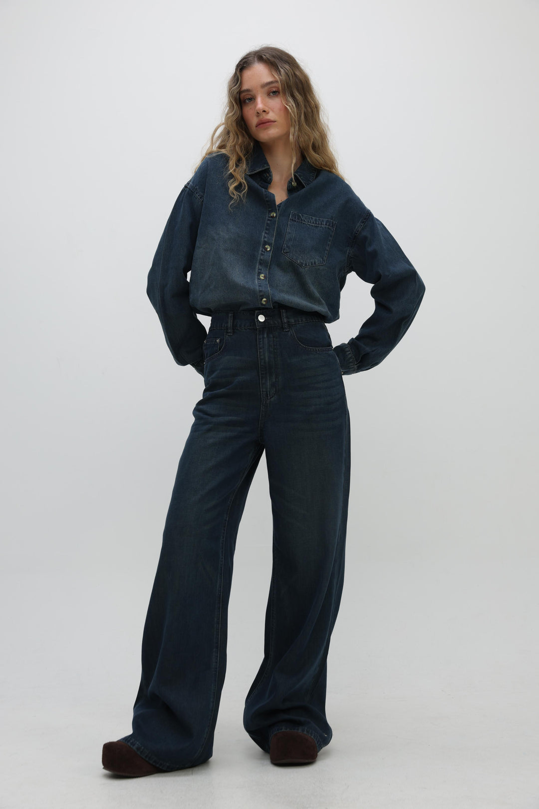 Honey Dark Blue Denim