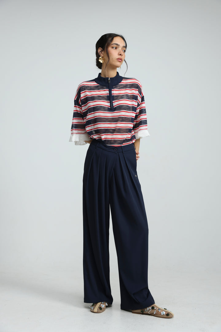 Dusk Navy Stripes Polo