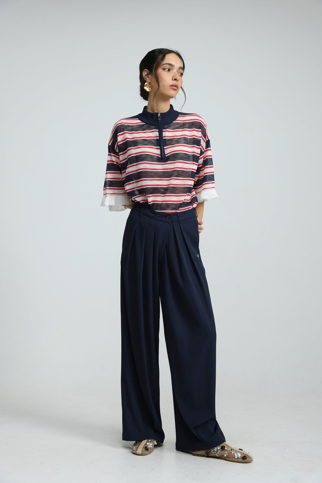 Todi Navy Bottoms