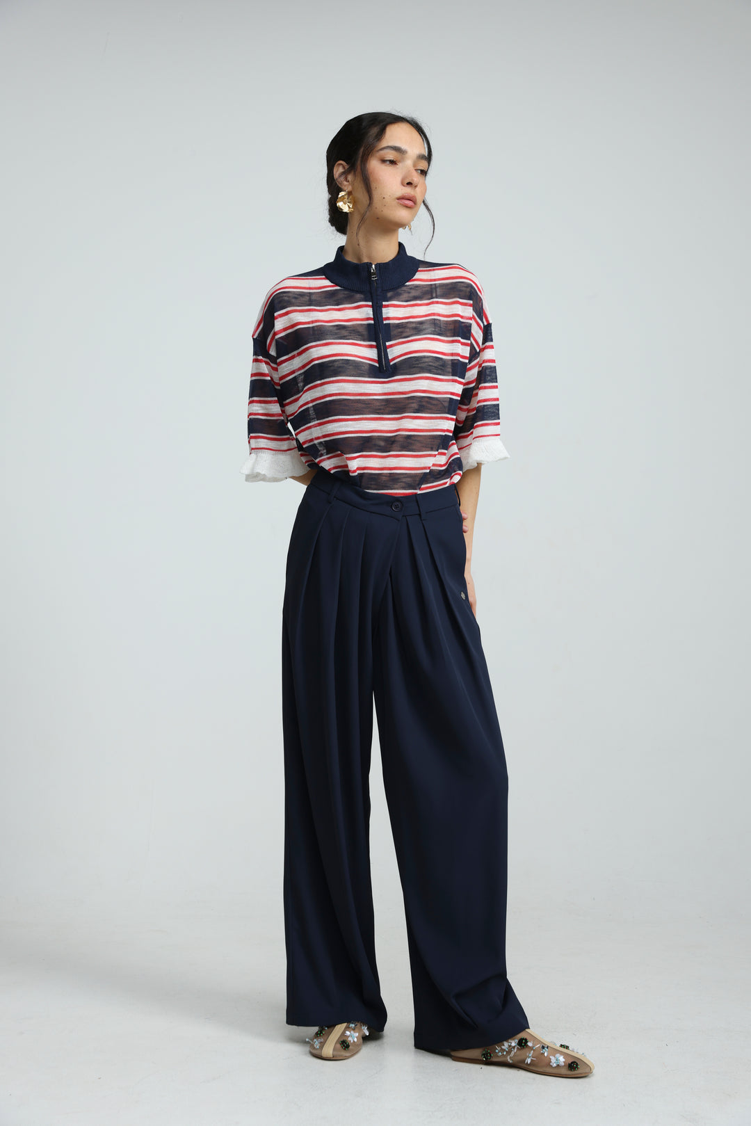 Todi Navy Bottoms