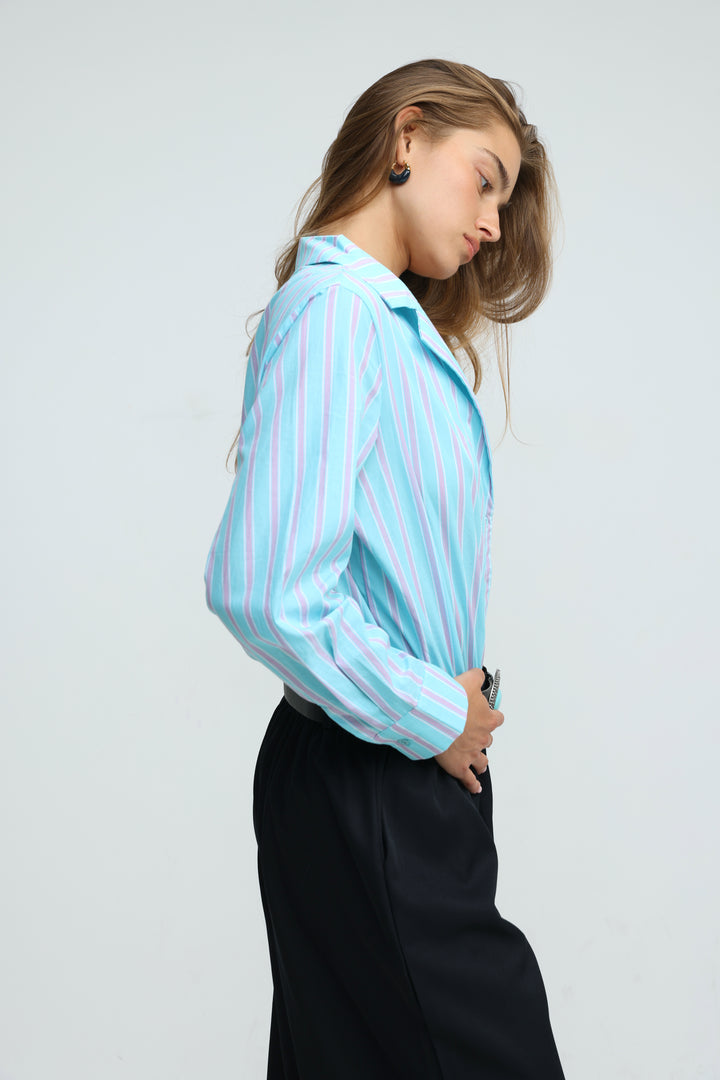 Supervisor Blue Stripes Bodysuit