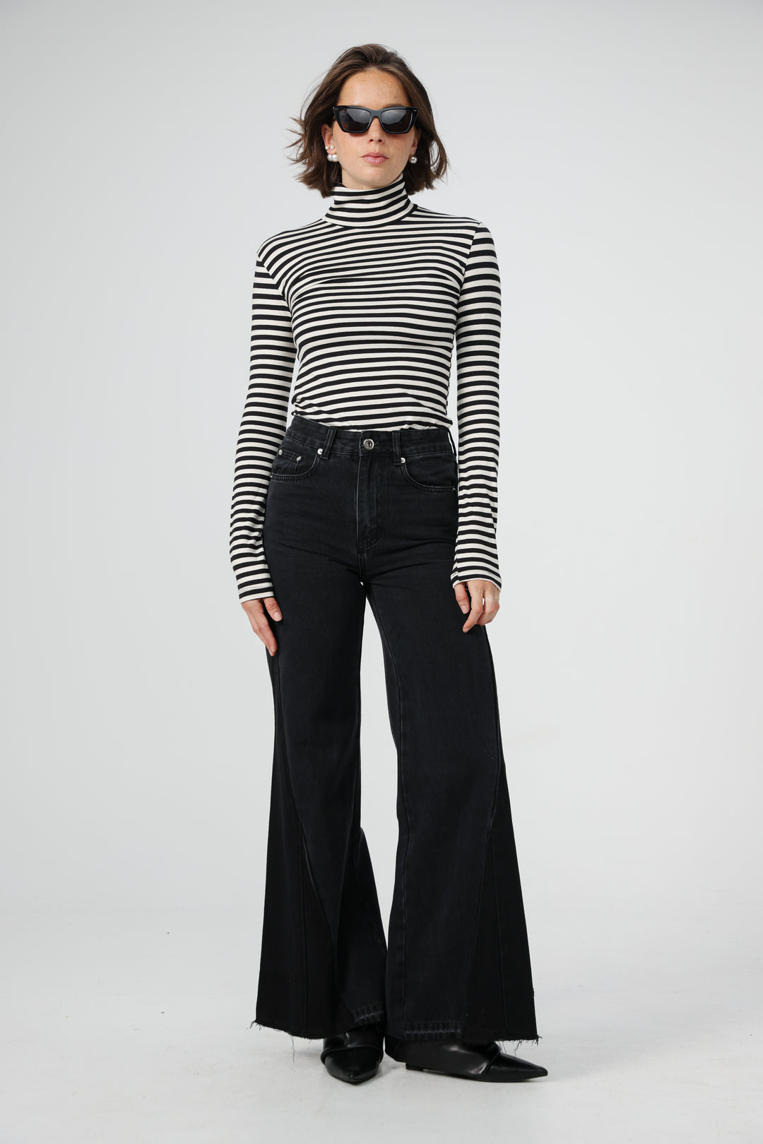 Star 501 Black Mix Wide Denim