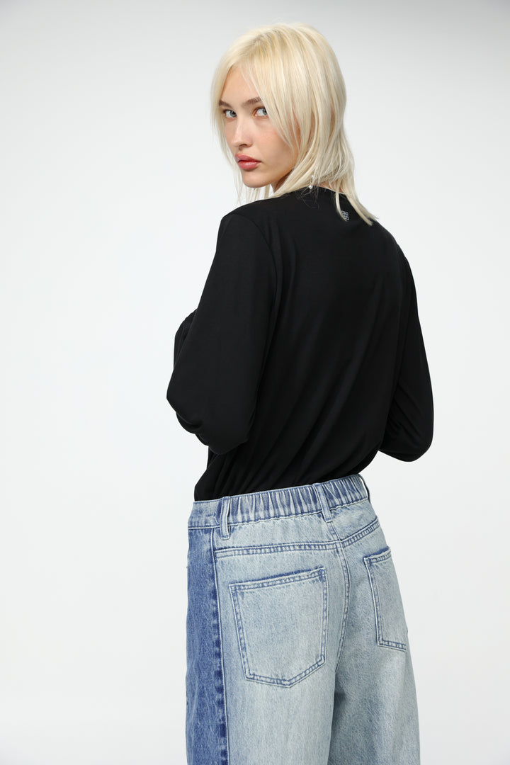Just V Black Shirt
