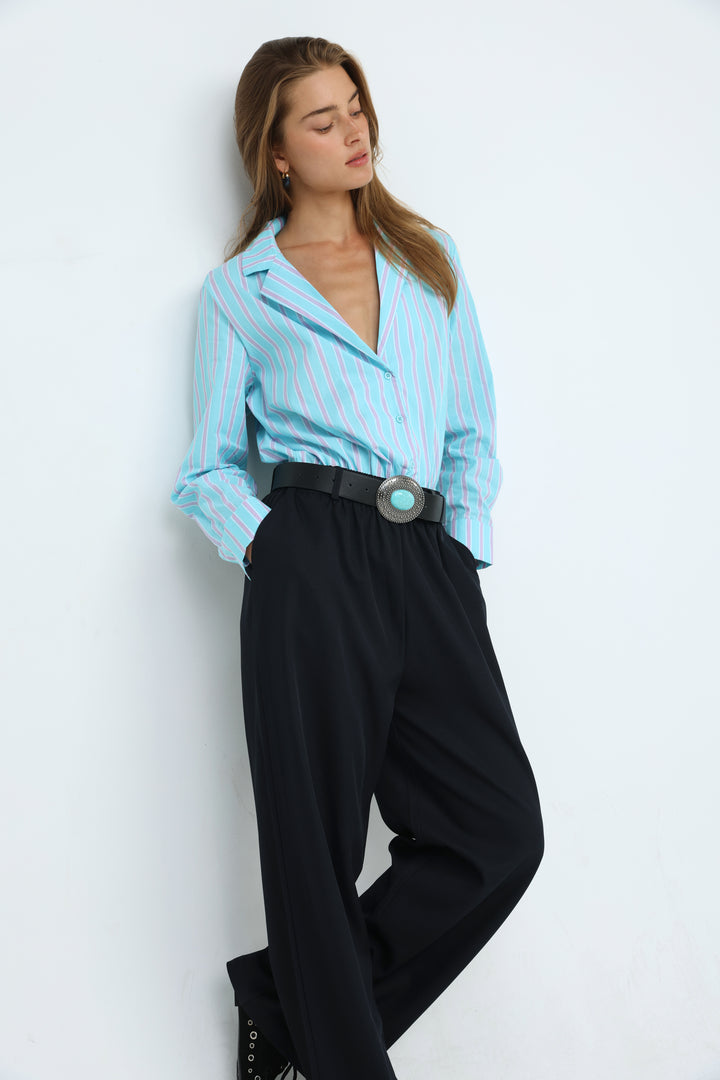 Supervisor Blue Stripes Bodysuit