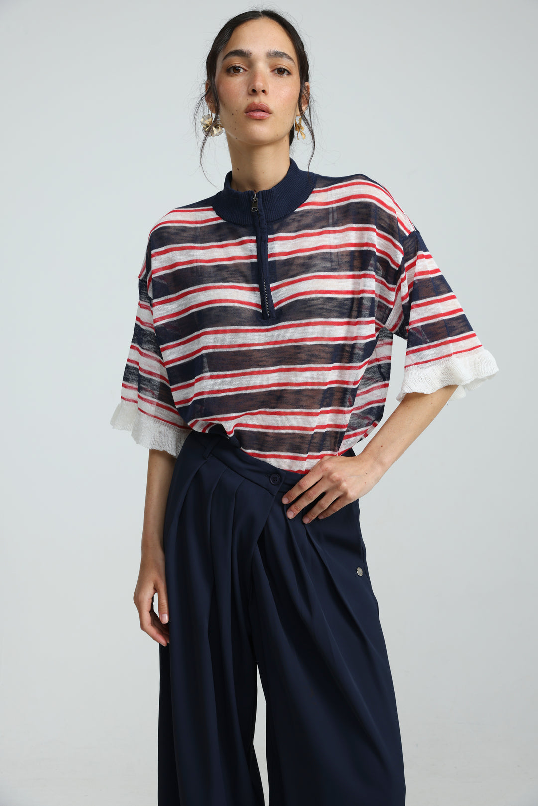 Dusk Navy Stripes Polo
