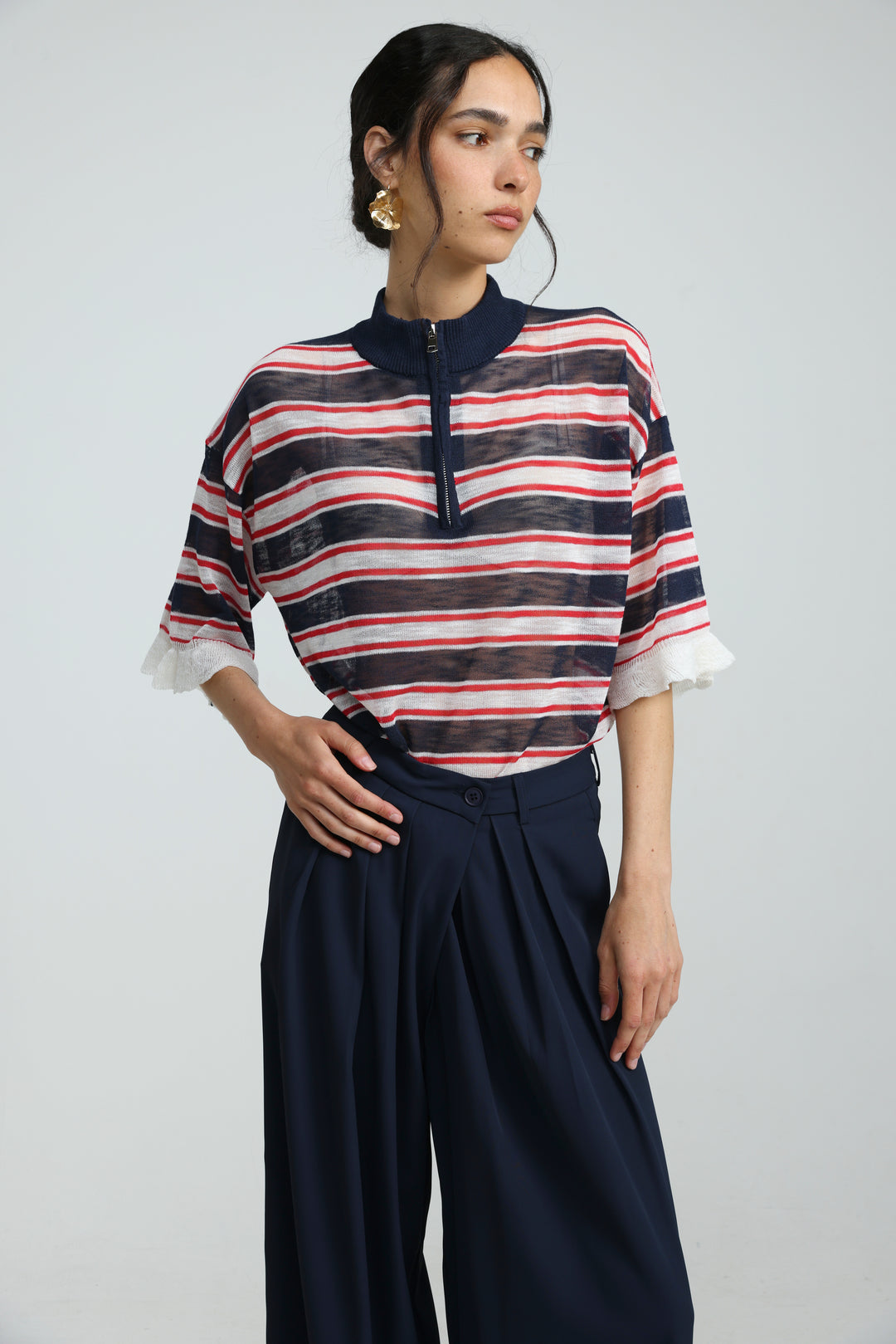 Dusk Navy Stripes Polo