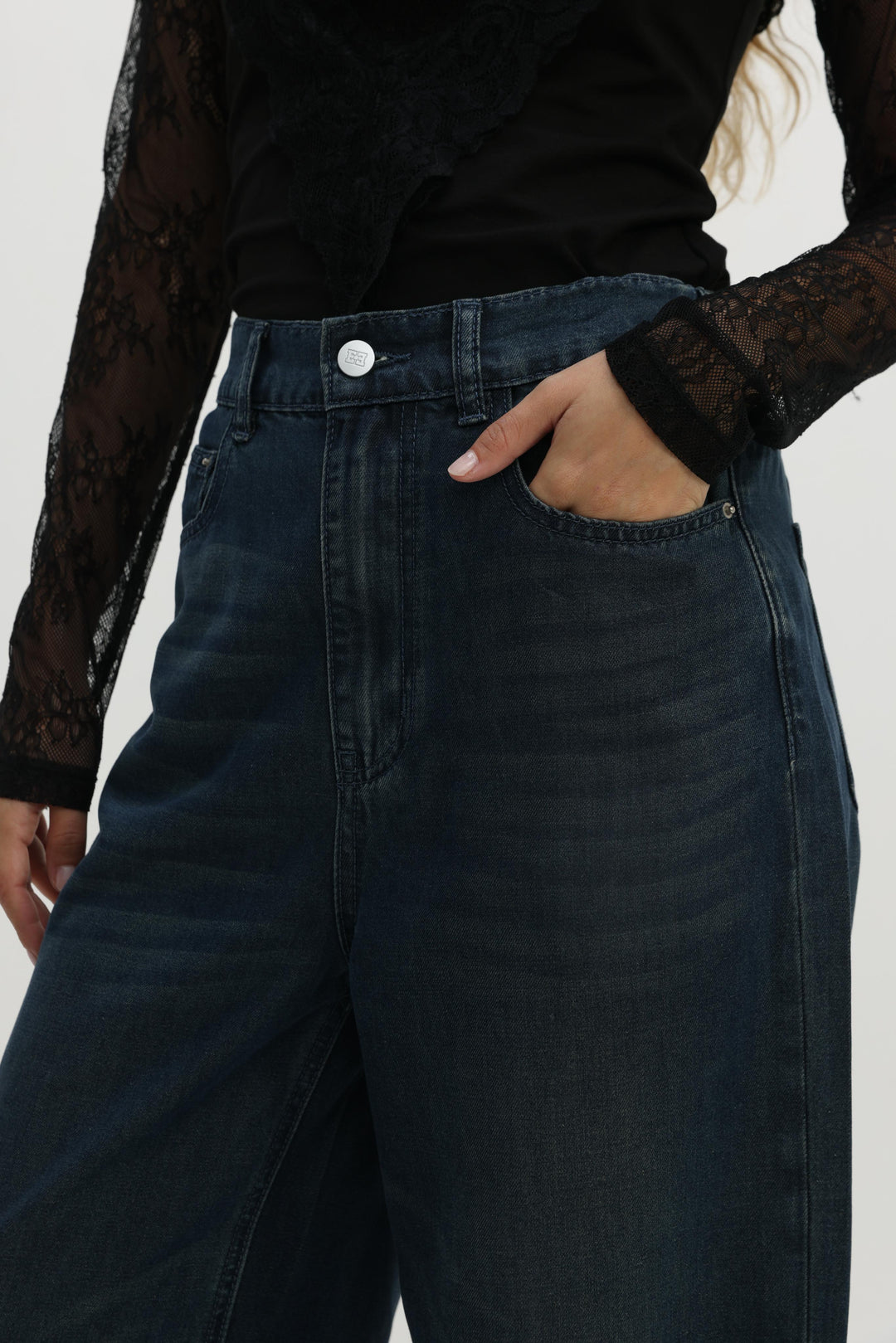 Honey Dark Blue Denim