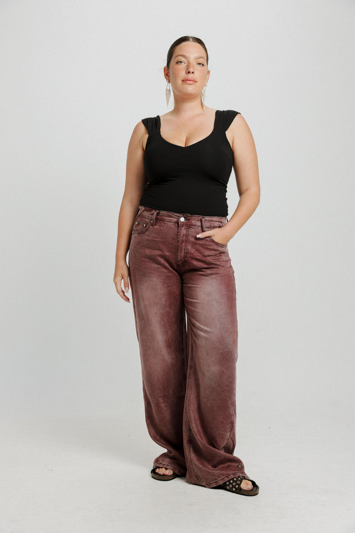 Angelica White V Top