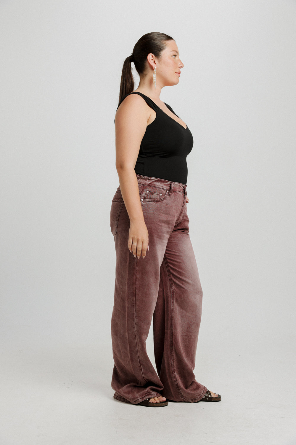 Angelica White V Top