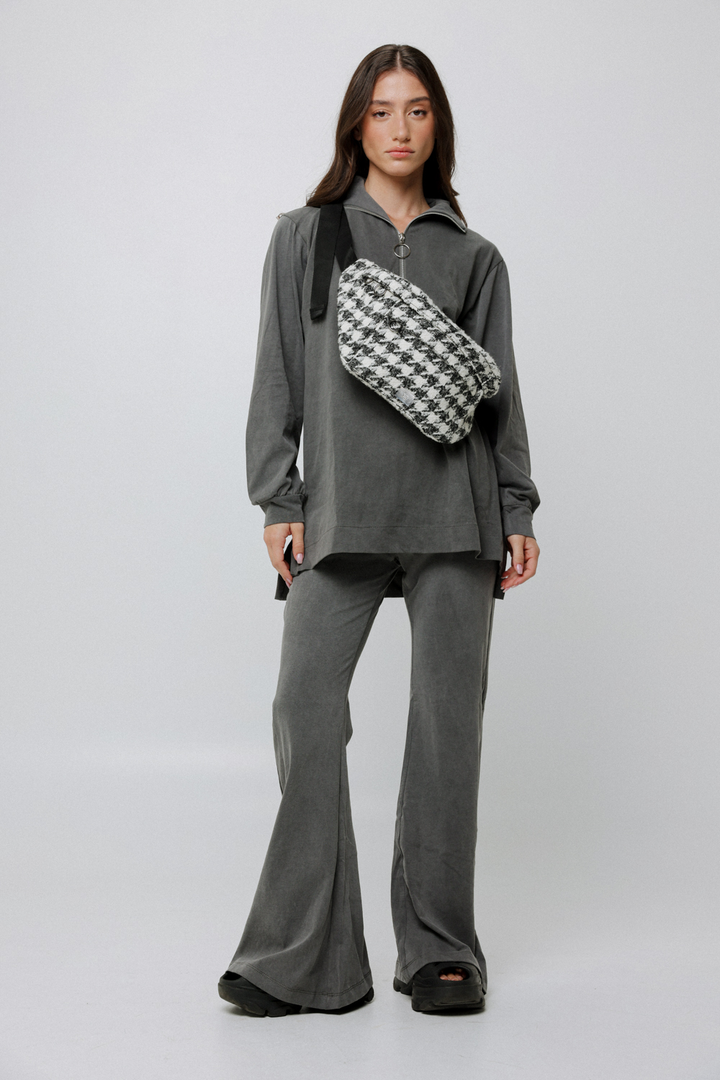 EE Houndstooth Belt Bag