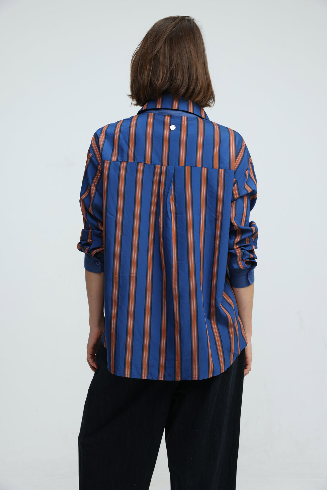Checklist Navy Striped Buttoned Shirt