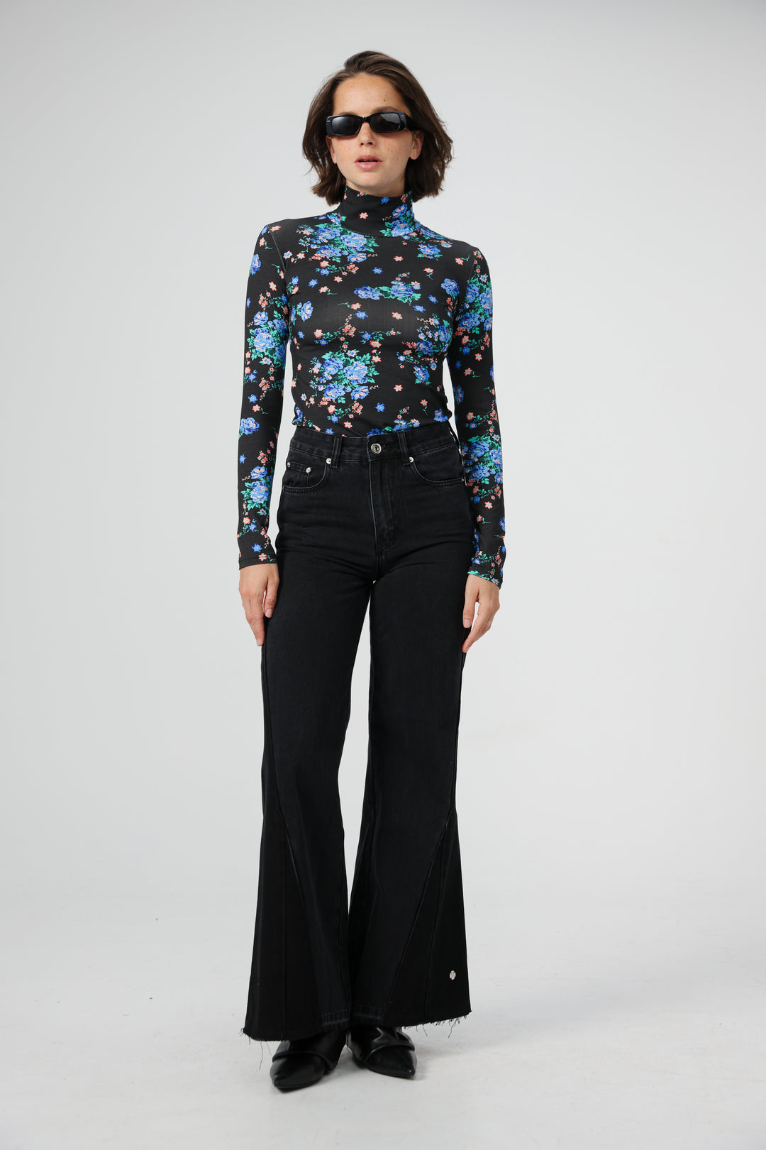 Principle Black Floral Shirt
