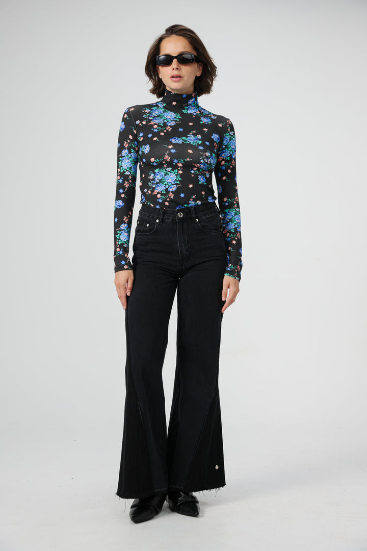 Principle Black Floral Shirt