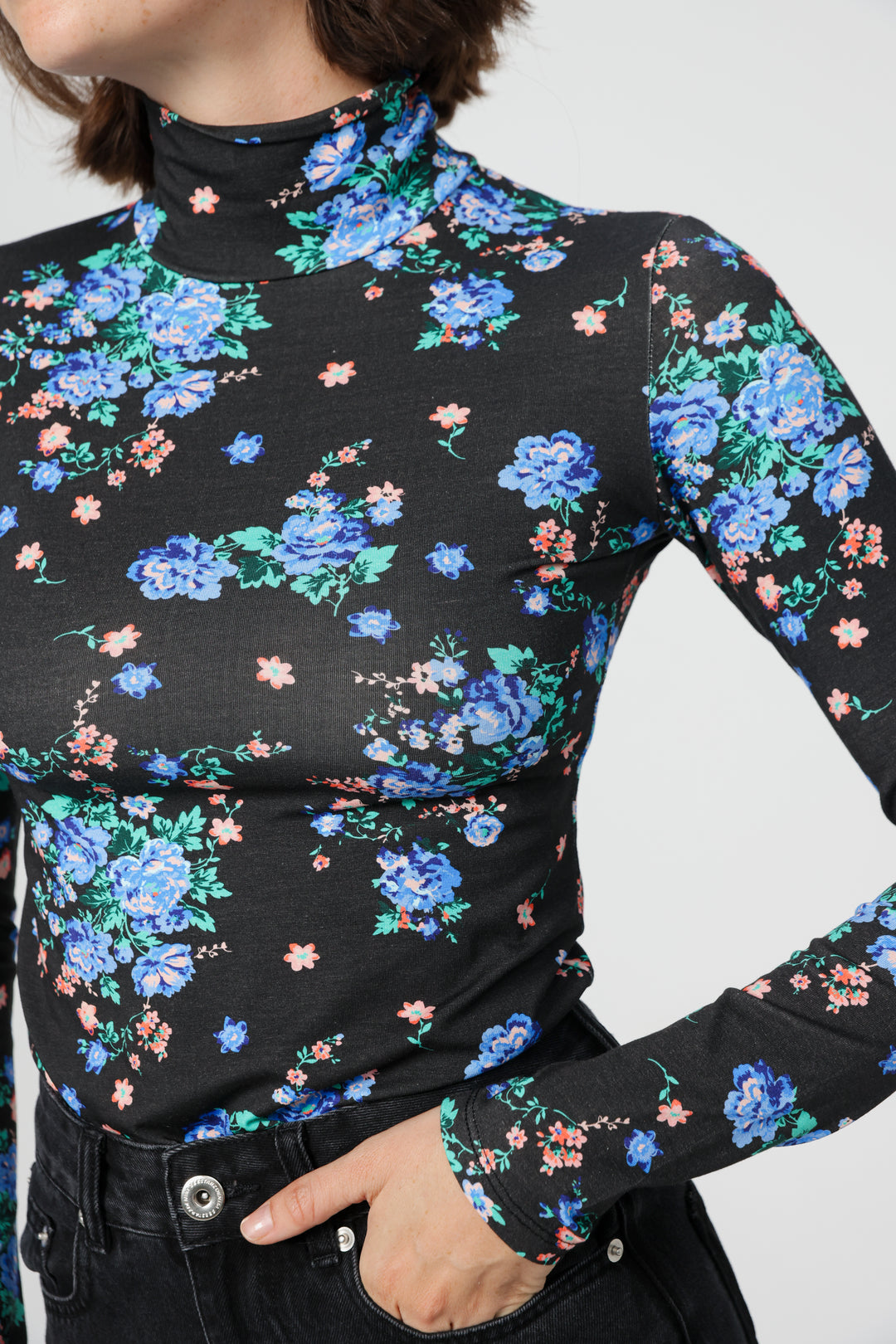 Principle Black Floral Shirt