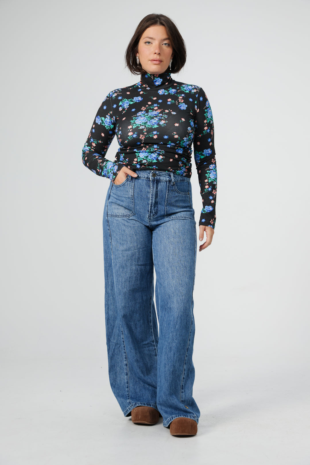 Principle Black Floral Shirt