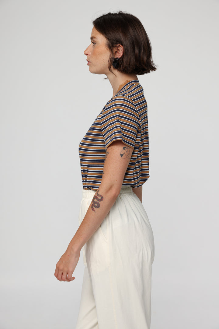 Mystery Camel Striped T-Shirt