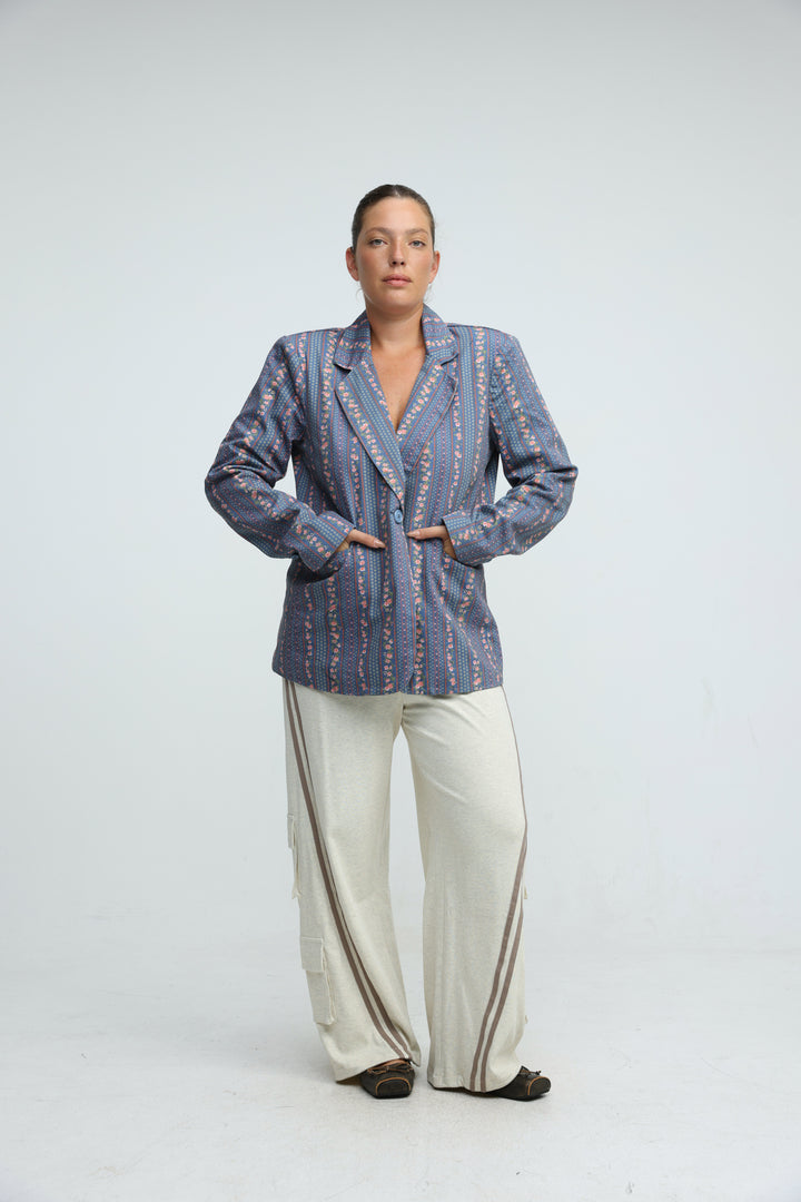 Pace Blue Floral Blazer