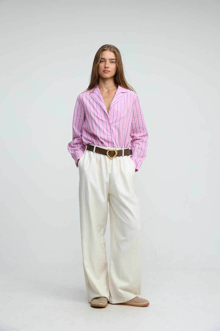 Supervisor Pink Stripes Bodysuit