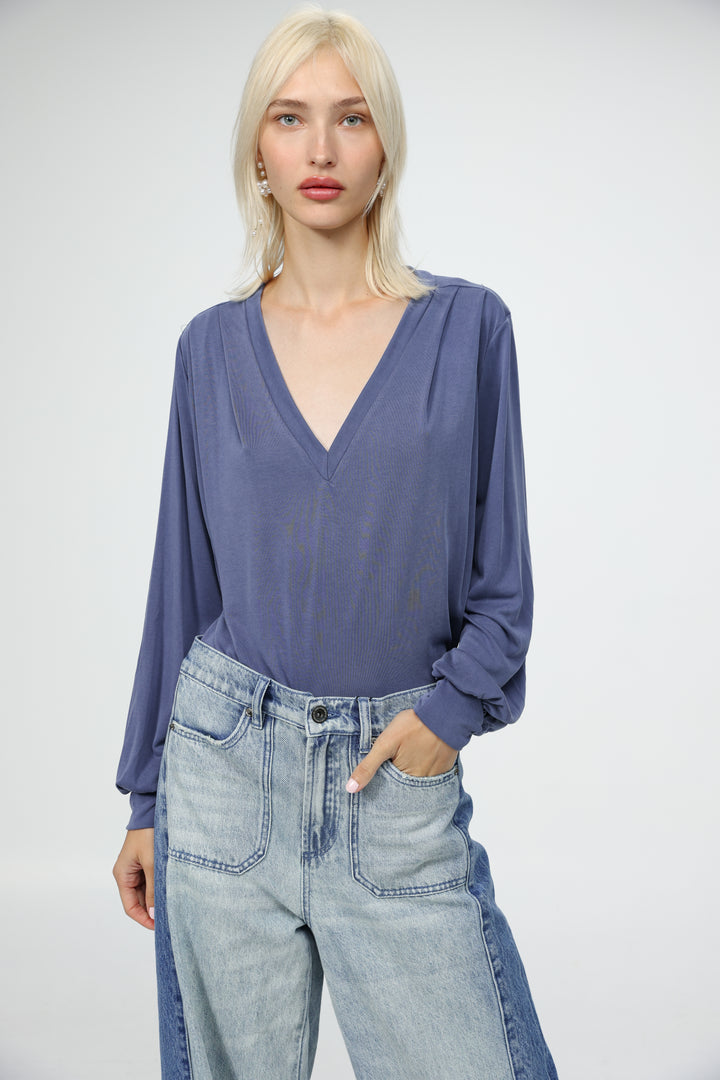 Just V Blue Shirt